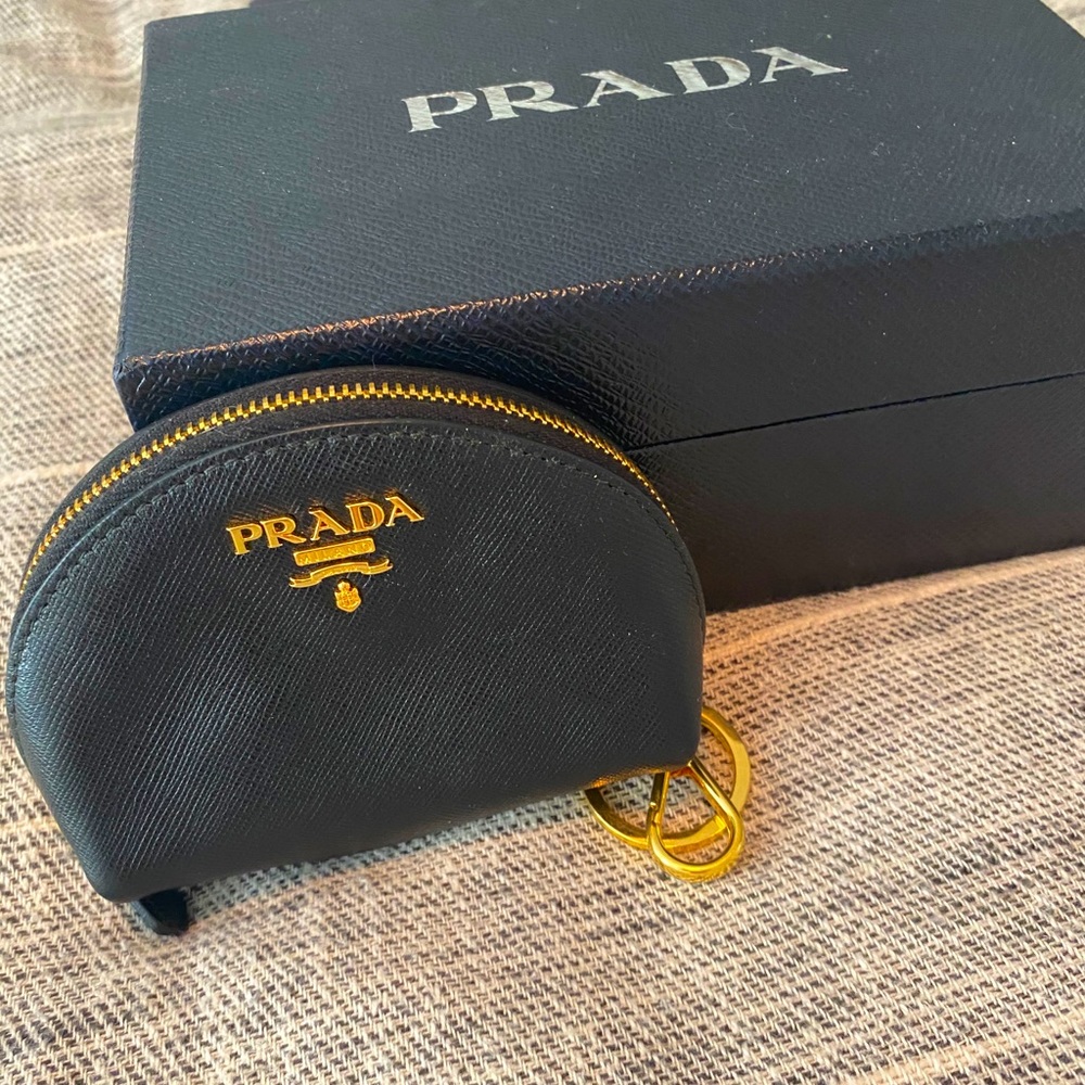 PRADA key chain change purse